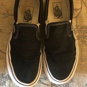 black slip on vans